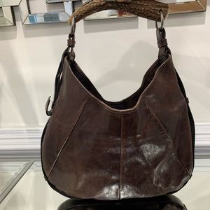 Yves Saint Laurent Horn Handle Leather Handbag